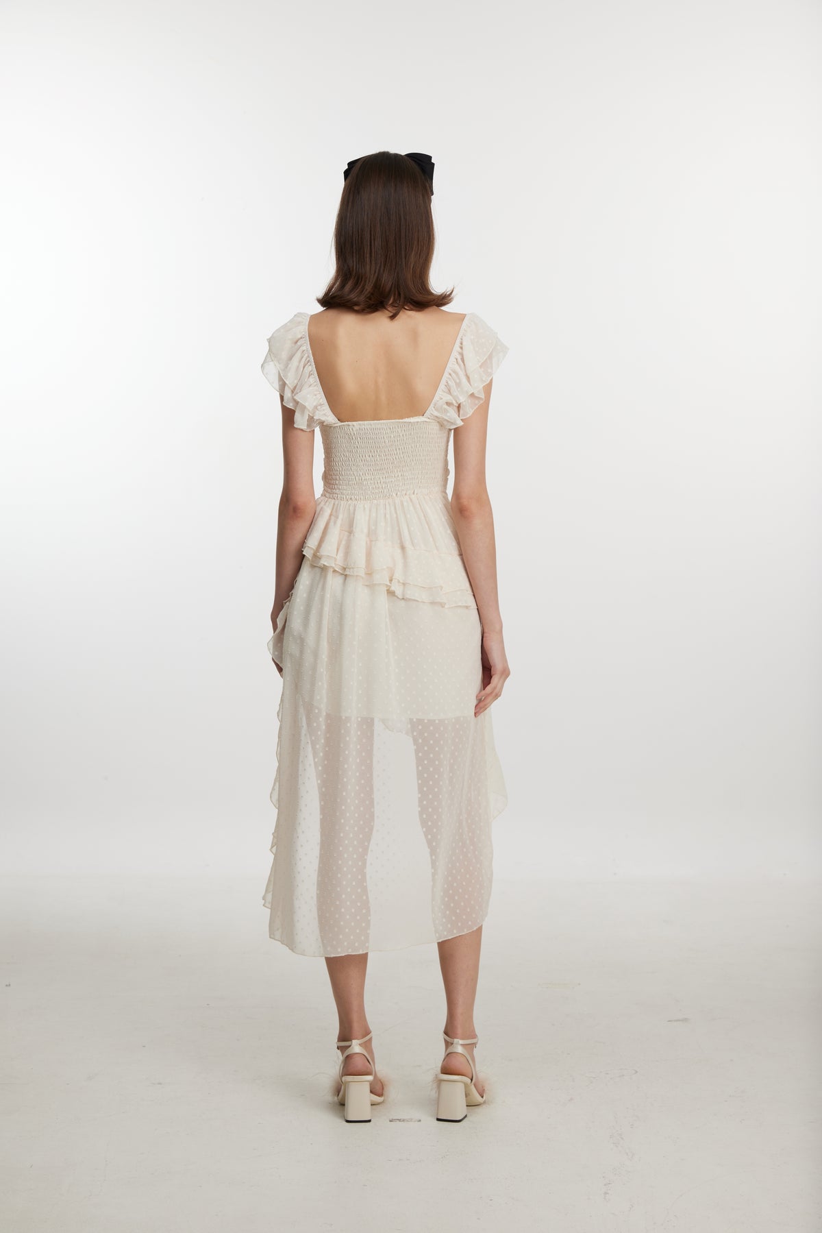 Ivory Belle Off-Shoulder Mini Dress